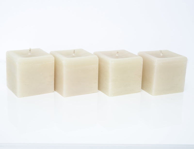 Refillable, environmentally friendly votive candle refill, set of 4