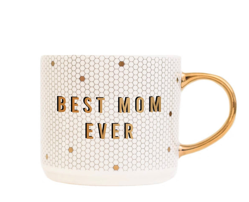 Best Mom Ever Gold Embellished Large Coffee Mug